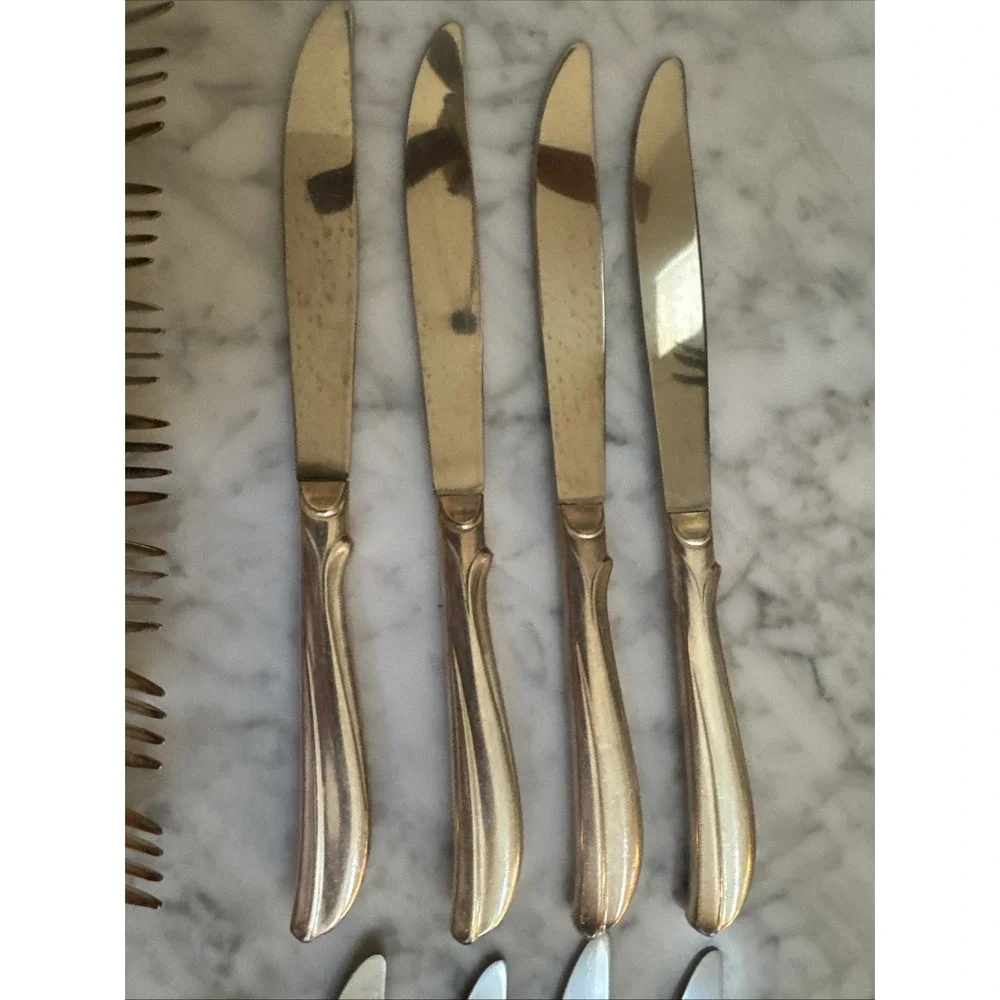 VTG 1958‎ Old Company International Silver Radiance Silverplate Flatware 32 PCs - Picture 5 of 10